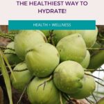 Coconut water the healthiest way to hydrate! pinterest pin