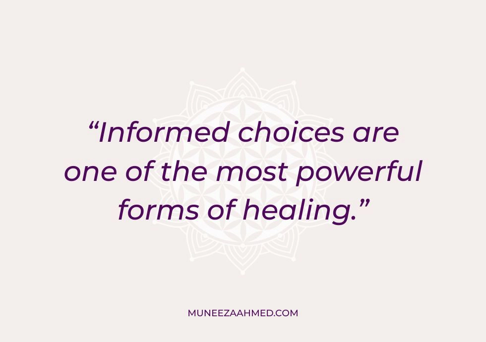 Quote about informed choices regarding Surgery Adrenal Support