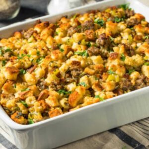 My vegan, gluten-free stuffing has all the flavors and none of the harmful ingredients. Your friends and family will be coming back for seconds!