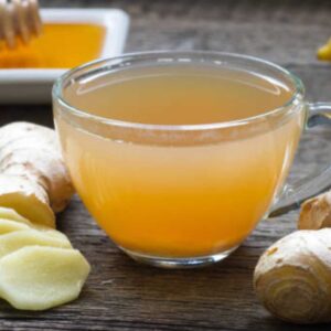Medicinal ginger tea is both soothing and invigorating - it has a sweet flavor with a slight kick from the ginger.