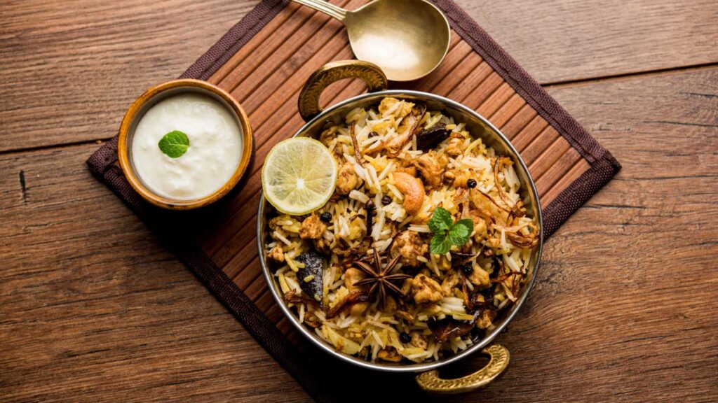 Biryani was a celebratory dish that originated with the Persians and made its way to the Muslims of South Asia. This vegetable biryani takes time to prepare but is full of healing foods and the end result is outstanding.