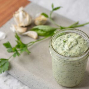 creamy vegan ranch dip recipe feature image