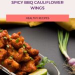 #1 Vegan & Gluten-Free Spicy BBQ Cauliflower Wings pinterest pin