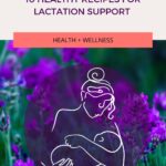 10 healthy recipes for lactation support pinterest pin