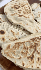 Turkish gozleme: GF spinach and potato wraps recipe image