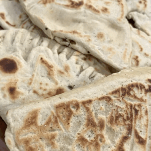 Turkish gozleme: GF spinach and potato wraps recipe image