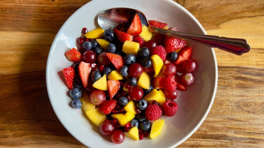 Fruit Soup with Vanilla Banana Milk: A simple dessert feature image
