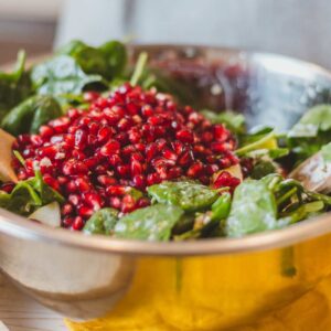 Winter salad with Butternut SQuash and Cranberry Dressing feature image