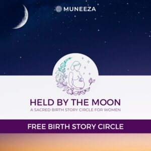 Held by the Moon title and logo over a night sky