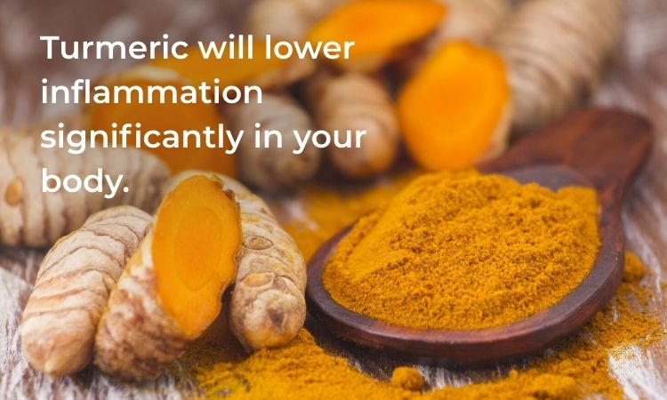 Turmeric will lower inflammation and is part of this Samosa Potato Salad recipe