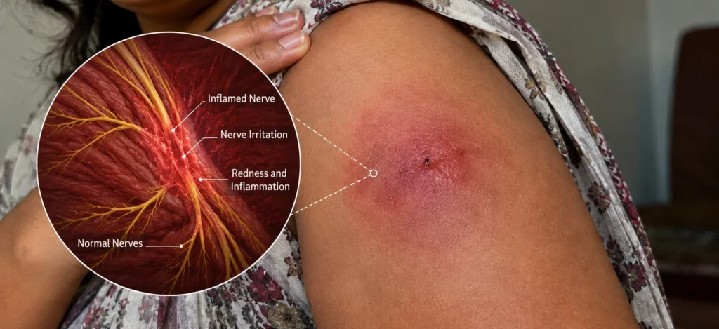 viral neurotoxins from spider bite triggering severe insomnia and nervous system disruption