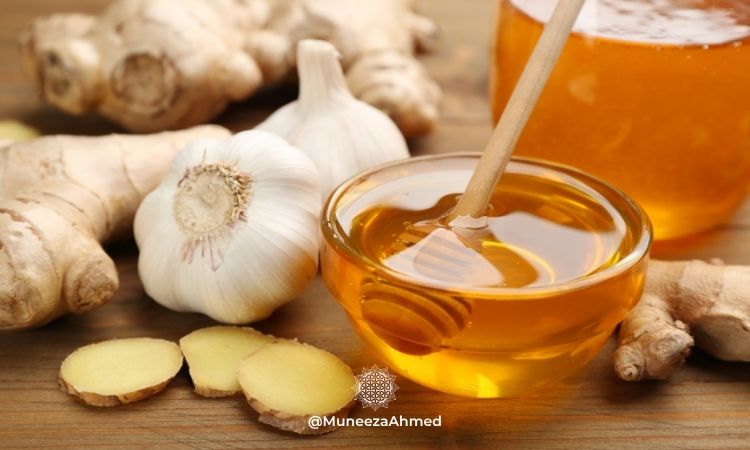 Garlic, ginger, and honey are also part of the ingredients to support severe lung infection recovery.