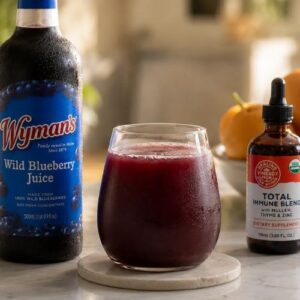 Wild Blueberry Orange Mocktail with Vimergy Total Immune Blend Recipe