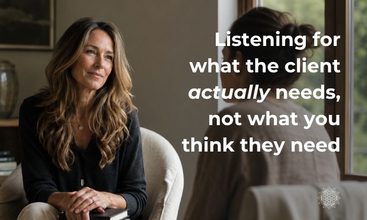 Listening for what the client actually needs