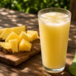 ineapple refresh aloe cooler recipe in tall glass