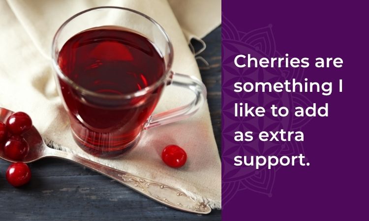 Cherry juice is a great support for constipation
