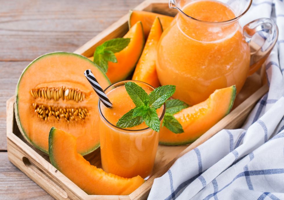 Melon smoothie to support heart and kidney health